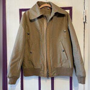 Uniqlo Olive Green Bomber Jacket - Size L